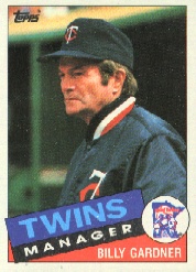 1985 Topps Baseball Cards      213     Billy Gardner MG